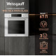 Газовый духовой шкаф Weissgauff WGO 702 D White Glass