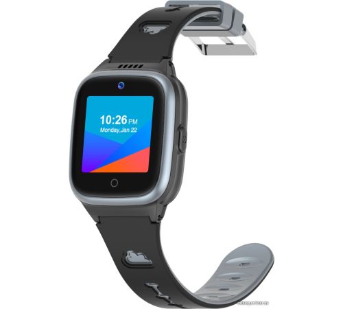 Детские умные часы LeeFine Q27 4G черный/серый