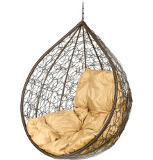 Подвесное кресло BiGarden Tropica BS без стойки коричневый/бежевый
