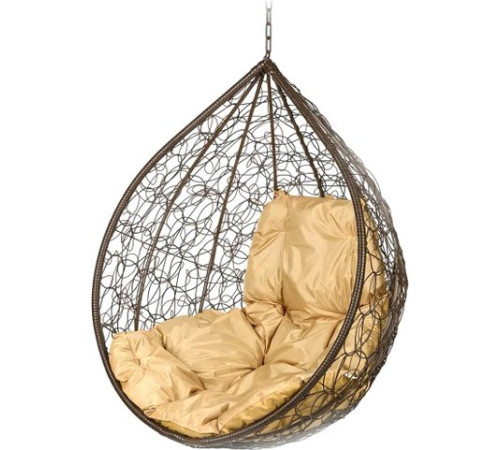 Подвесное кресло BiGarden Tropica BS без стойки коричневый/бежевый