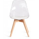 Стул TetChair Tulip дерево/пластик/экокожа прозрачный