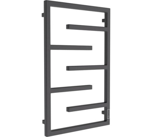 Полотенцесушитель Маргроид Ferrum Preim СНШ профильный 80*50 Черный матовый, скрытого монтажа, таймер справа