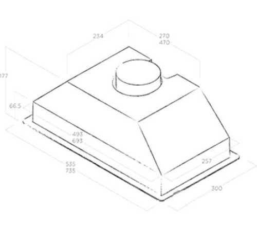 Кухонная вытяжка Jetair Viera GR/A/72 PRF0153829