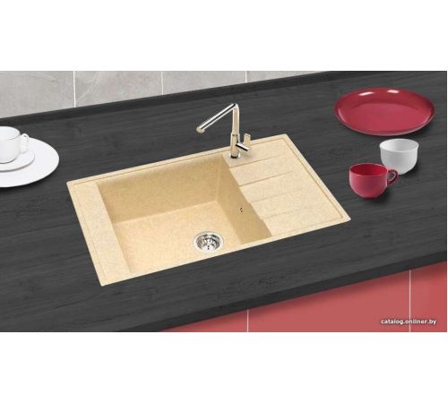Кухонная мойка Berge BR-8005 светлый дуб