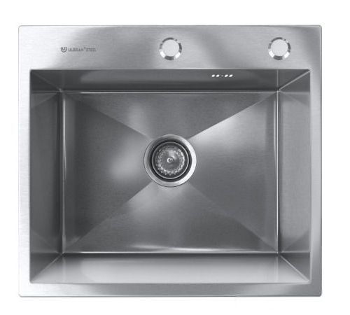 Кухонная мойка Ulgran Steel 50x45 брашированная сталь