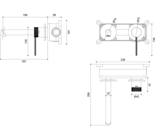 Смеситель Vincea VBFW-2RM1CH