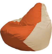 Кресло-мешок Flagman Груша Макси Г2.1-207 бежевый/оранжевый
