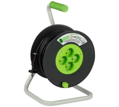 Удлинитель на катушке ЭРА GREEN LINE KAT-2x1.5-50m Б0065097