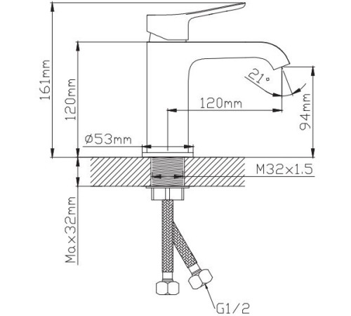 Смеситель Diadonna Д168-10