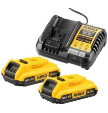 Аккумулятор с зарядным устройством DeWalt DCB1104D2 18В/2x2 Ач + 12/18В
