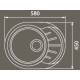 Кухонная мойка  GranFest Rondo GF-R580L терракот