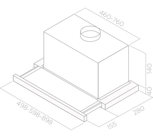 Кухонная вытяжка Elica Elite 14 LUX BL/A/60