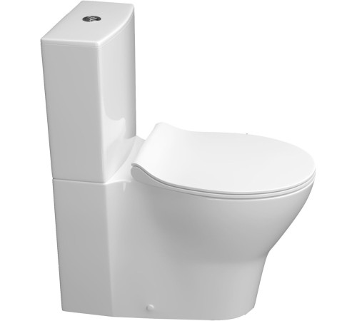 Унитаз напольный Керамин Сканди Slim МЛ 2-режим белый