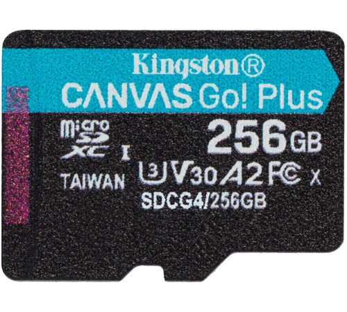 Карта памяти Kingston Canvas Go! microSDXC 256GB SDCG4/256GBSP