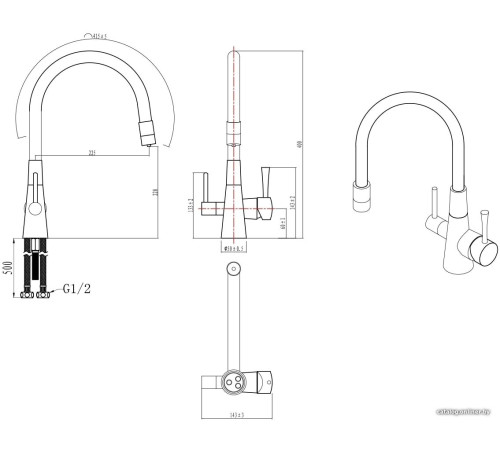 Смеситель Lemark Comfort LM3075W