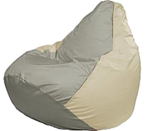 Кресло-мешок Flagman Груша Медиум Г1.1-344 серый/светло-бежевый