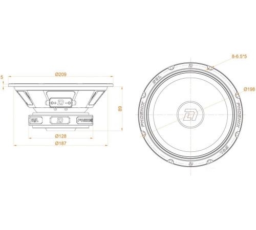 Мидбас DL Audio Phoenix SQL 200