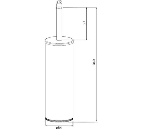 Ершик для унитаза IDDIS Optima Home BRU01CCi47