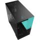 Корпус Geometric Future Model 5 5FAN черный/бирюзовый