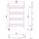 Полотенцесушитель Стилье Формат 10 ТЛ 800х500 3+3+3+3 Г16 00511-8050