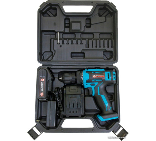 Дрель-шуруповерт Калибр ДА-18-2А+ с 2-мя АКБ, кейс