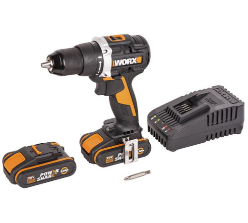 Дрель-шуруповерт Worx WX102 с 2-мя АКБ, кейс