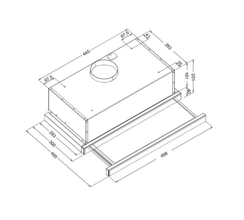 Кухонная вытяжка Korting KHP 5512 GN