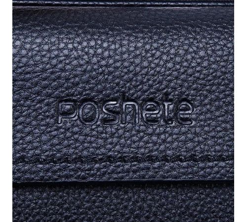 Мужская сумка Poshete 249-6610-1-BLK черный