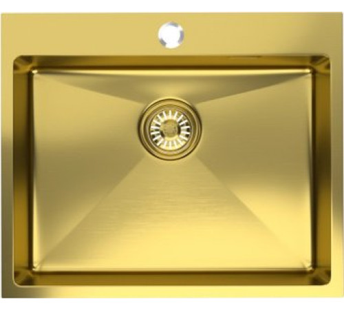 Кухонная мойка Mixline Pro 555136 золото, с сифоном