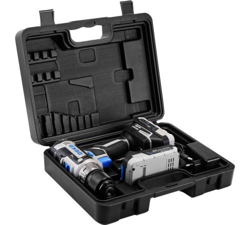 Дрель-шуруповерт Deko ZKCD20V PRO 084-1005 с 2-мя АКБ, кейс