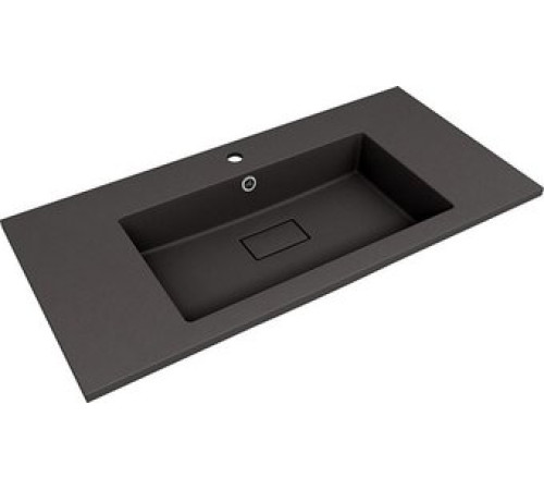 Умывальник Symbolite Line 100x48 кварц, антрацит