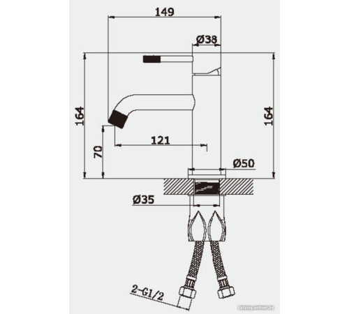 Смеситель Vieir V402511-C