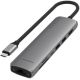 Док-станция Satechi 7-in-1 USB-C Slim Multiport Adapter with Ethernet ST-P7SM серый