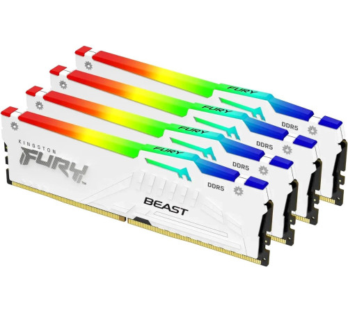 Оперативная память Kingston FURY Beast RGB 4x16ГБ DDR5 6000 МГц KF560C40BWAK4-64