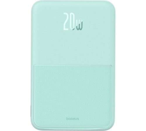 Внешний аккумулятор Baseus MagPro Magnetic Bracket Wireless Fast-Charging Power Bank 20W 5000mAh мятный