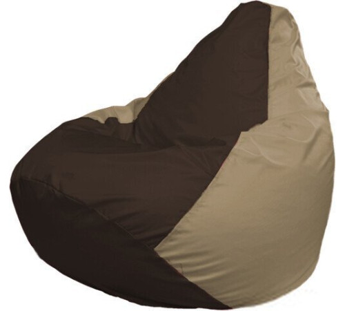 Кресло-мешок Flagman Груша Макси Г2.1-330 бежевый темный/коричневый