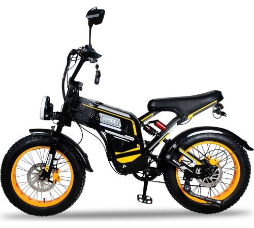 Электровелосипед Minako Apex 2025 черный/желтый