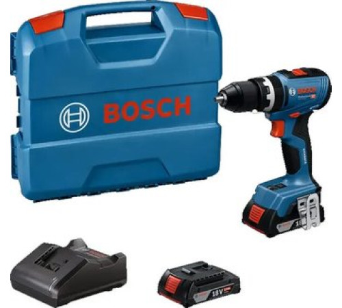 Ударная дрель-шуруповерт Bosch GSB 18V-65 Professional 06019N3100 с 2-мя АКБ, кейс