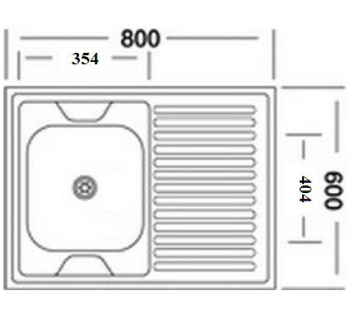 Кухонная мойка КромРус EC-220M RUS левая