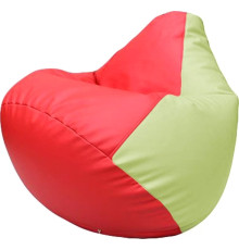 Кресло-мешок Flagman Груша Макси Г2.3-0904 красный/светло-салатовый