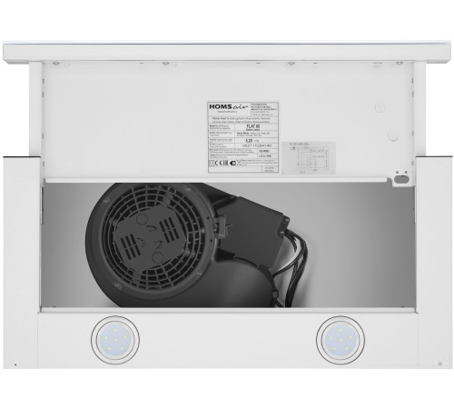Кухонная вытяжка HOMSair Flat 60 Glass белый