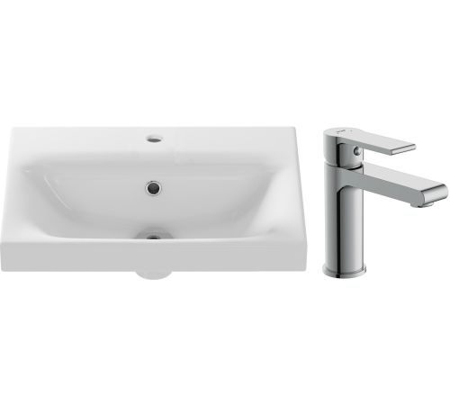 Умывальник Cersanit Moduo Slim 50 S-UM-MOD50SL/1 + 63020