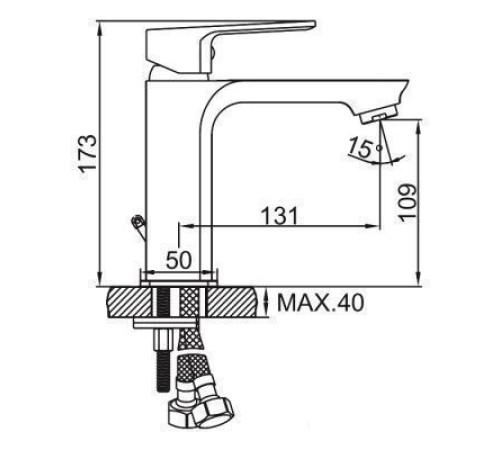 Смеситель Ledeme L1080