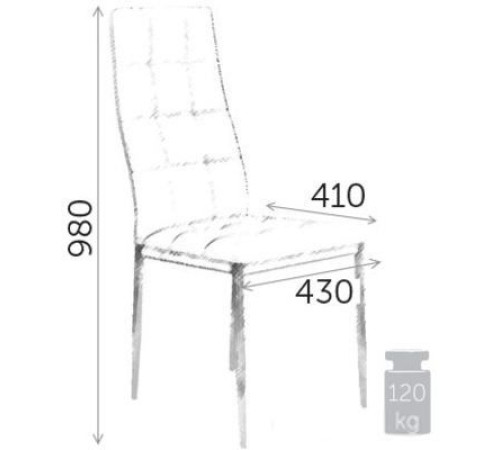 Стул AksHome Sky бежевый/черный, ткань