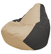 Кресло-мешок Flagman Груша Мини L Г0.1-134 светло-бежевый/темно-серый