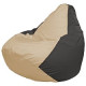 Кресло-мешок Flagman Груша Мини L Г0.1-134 светло-бежевый/темно-серый