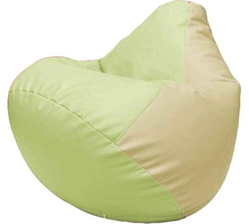 Кресло-мешок Flagman Груша Макси Г2.3-0410 светло-салатовый/светло-бежевый
