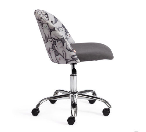 Офисное кресло TetChair Melody Cats/29 ткань/флок, серый