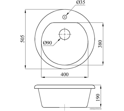 Кухонная мойка БелЭворс Nika олово, без сифона