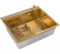 Кухонная мойка Diamond 600*500, коландер, дозатор GOLD DECOR